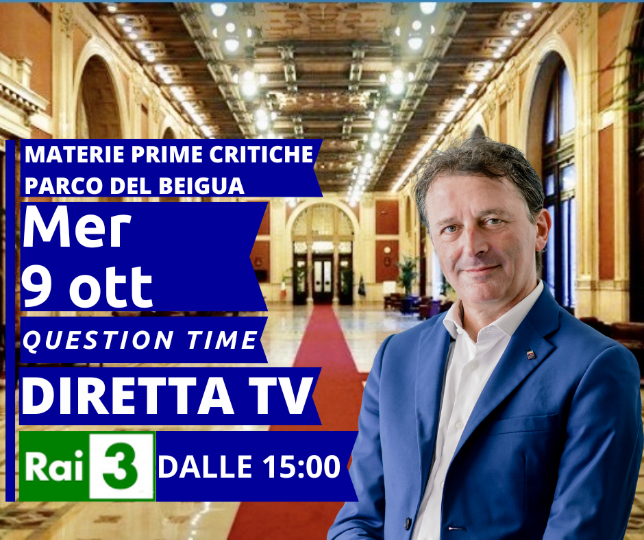 Nel question time in aula alla Camera, in diretta tv dalle 15 di mercoledì 9 ottobre su Rai3, la mia interrogazione al ministro dell’Ambiente sul decreto sulle materie prime critiche, con particolare riferimento al titanio nel Beigua